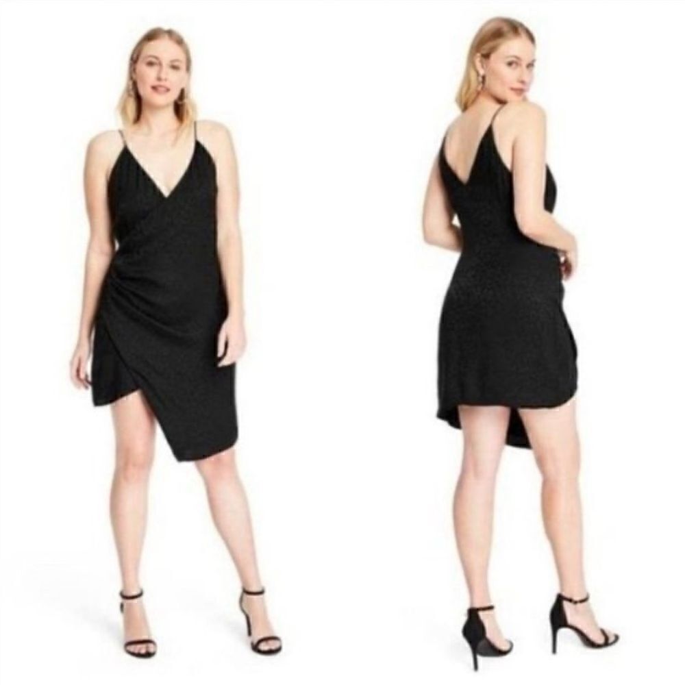 CUSHNIE × Target Leopard Print Wrap Slip Dress LBD NWT